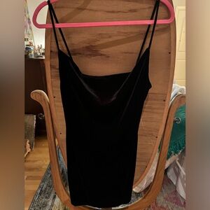 Velvet Black Mini Dress